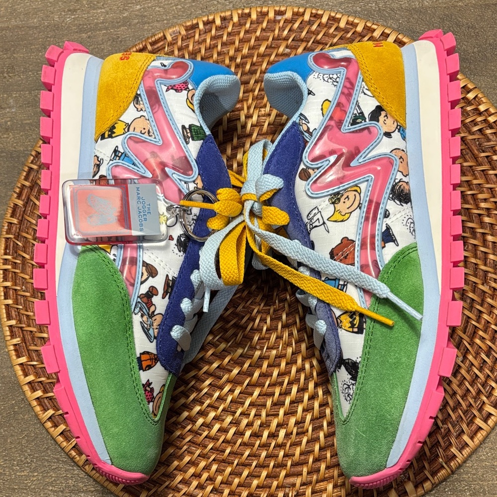 Marc Jacobs Multicolor Leather Trainers Sneakers Size 36